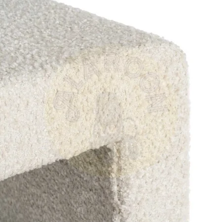 Banco crema en DM y tejido con espuma 30mm 90x60x43cm - Ixia - 616528IX - foto-secundaria-4