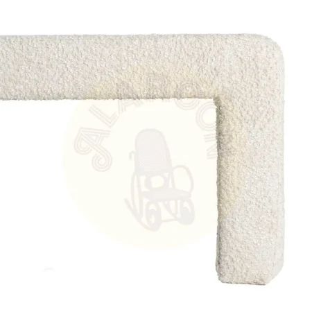 Banco crema en DM y tejido con espuma 30mm 90x60x43cm - Ixia - 616528IX - foto-secundaria-5