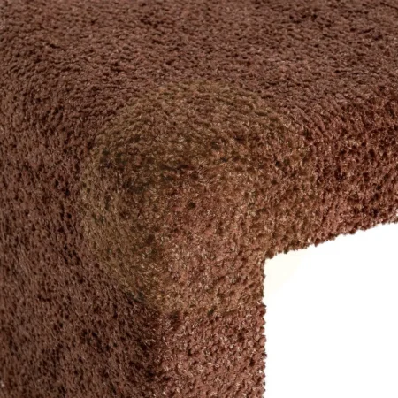 Banco tapizado color teja en DM con tejido 100% poliéster y foam 30mm 90x60x43cm - Ixia - 616529IX - foto-secundaria-3