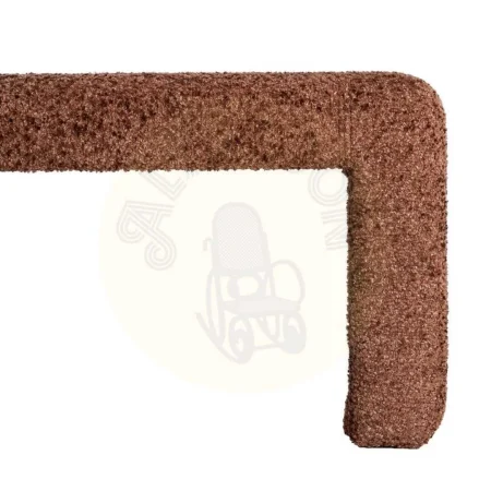 Banco tapizado color teja en DM con tejido 100% poliéster y foam 30mm 90x60x43cm - Ixia - 616529IX - foto-secundaria-5
