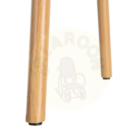 Silla con brazos tapizada en tejido beige con estructura metálica 56x50.50x76cm - Ixia - 616534IX - foto-secundaria-7