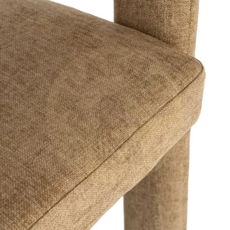 Silla de uso contract con brazos tapizada en tejido beige y estructura metálica 60x50x76.50cm - Ixia - 616536IX - foto-secundaria-6