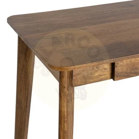 Escritorio de madera de mango color miel con 2 cajones 130x65x76cm - Ixia - 616550IX - foto-secundaria-1