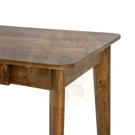 Escritorio de madera de mango color miel con 2 cajones 130x65x76cm - Ixia - 616550IX - foto-secundaria-3
