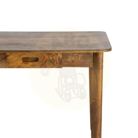 Escritorio de madera de mango color miel con 2 cajones 130x65x76cm - Ixia - 616550IX - foto-secundaria-5