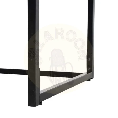 Escritorio en madera de mango color miel con patas de hierro y cajón 110x60x76cm - Ixia - 616553IX - foto-secundaria-6