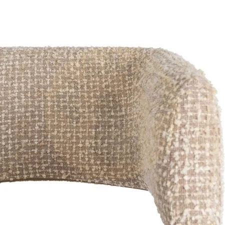 Sillón beige en tejido y metal para salón 71x70x75cm - Ixia - 616566IX - foto-secundaria-4