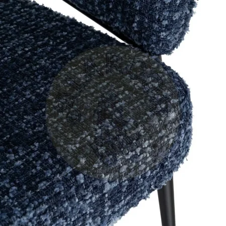 Sillón azul en tejido con estructura metálica para salón 71x70x75cm - Ixia - 616567IX - foto-secundaria-7