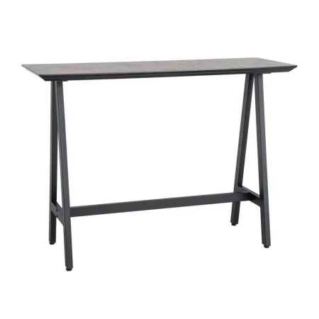 Mesa alta negro y crema en DM con estructura metálica 138x50x100cm - Ixia - 616568IX - foto-blanco