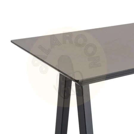 Mesa alta negro y crema en DM con estructura metálica 138x50x100cm - Ixia - 616568IX - foto-secundaria-2