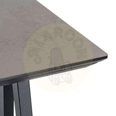 Mesa alta negro y crema en DM con estructura metálica 138x50x100cm - Ixia - 616568IX - foto-secundaria-3
