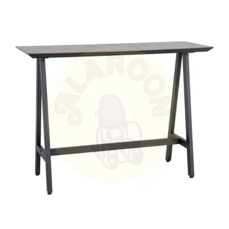 Mesa alta negro y crema en DM con estructura metálica 138x50x100cm - Ixia - 616568IX - foto-secundaria-5