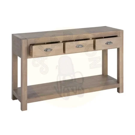 Consola de madera de pino acabado natural estilo cottage 135x45x80cm - Ixia - 616578IX - foto-secundaria-1