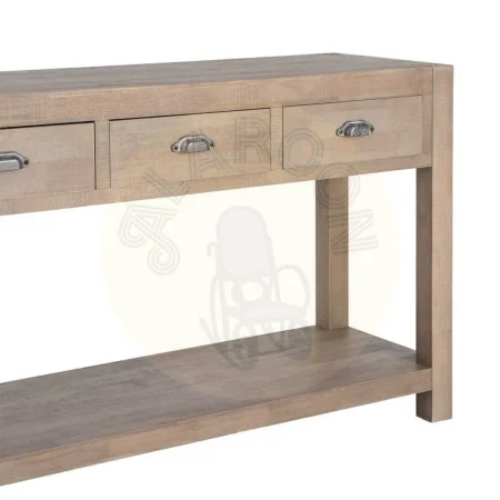 Consola de madera de pino acabado natural estilo cottage 135x45x80cm - Ixia - 616578IX - foto-secundaria-2