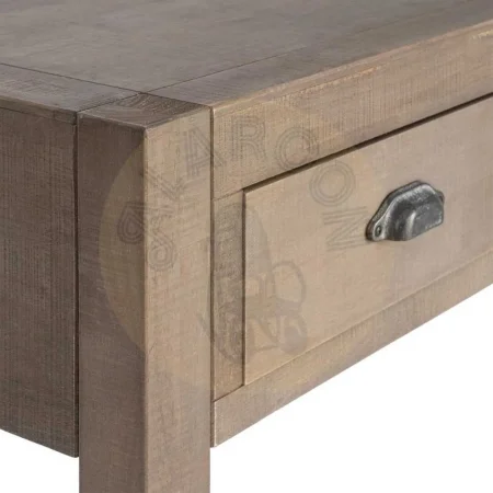 Consola de madera de pino acabado natural estilo cottage 135x45x80cm - Ixia - 616578IX - foto-secundaria-4