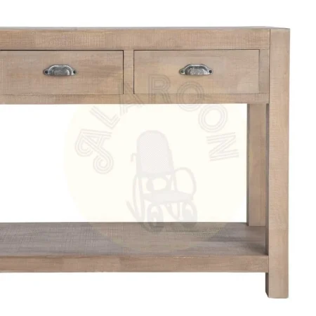 Consola de madera de pino acabado natural estilo cottage 135x45x80cm - Ixia - 616578IX - foto-secundaria-6