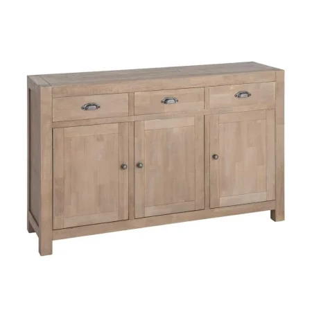 Aparador natural en madera de pino estilo cottage 140x40x86.50cm - Ixia - 616580IX - foto-blanco
