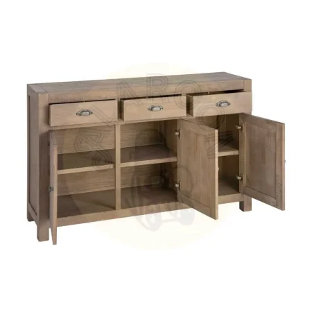 Aparador natural en madera de pino estilo cottage 140x40x86.50cm - Ixia - 616580IX - foto-secundaria-1