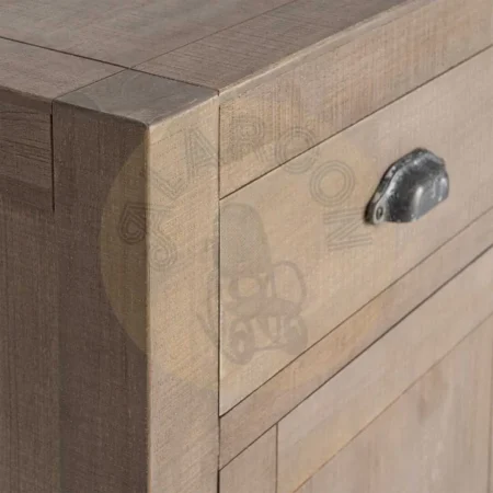 Aparador natural en madera de pino estilo cottage 140x40x86.50cm - Ixia - 616580IX - foto-secundaria-3