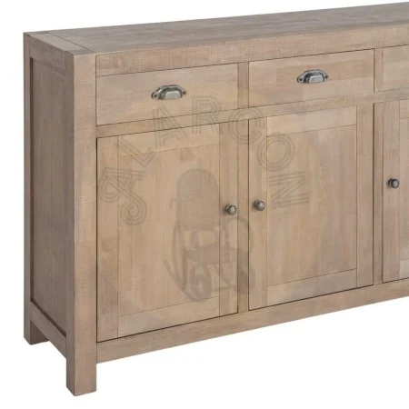 Aparador natural en madera de pino estilo cottage 140x40x86.50cm - Ixia - 616580IX - foto-secundaria-5