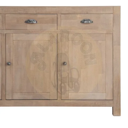 Aparador natural en madera de pino estilo cottage 140x40x86.50cm - Ixia - 616580IX - foto-secundaria-8