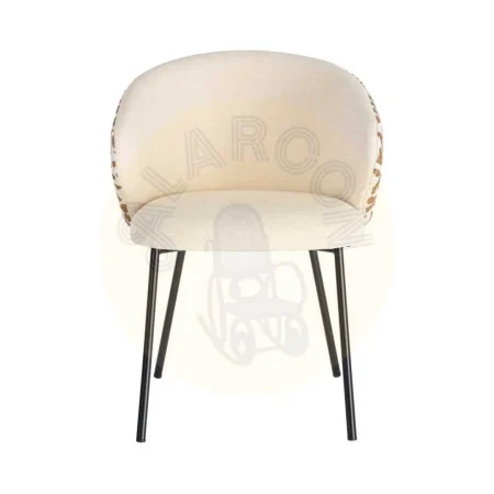 Silla estampada en tejido con estructura metálica 56.50x56x74.50cm - Ixia - 616585IX - foto-secundaria-6