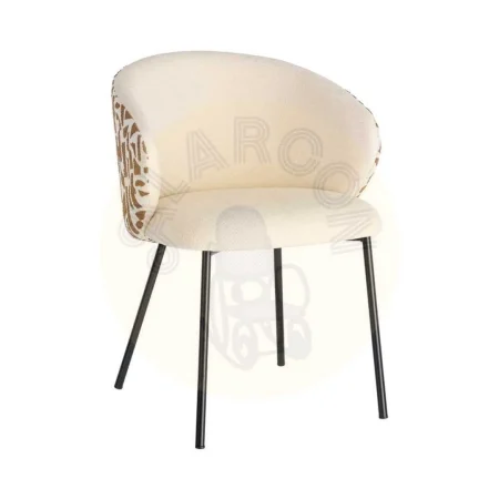Silla estampada en tejido con estructura metálica 56.50x56x74.50cm - Ixia - 616585IX - foto-secundaria-9