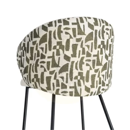 Silla estampada en tejido 100% poliéster con estructura metálica 56.50x56x74.50cm - Ixia - 616586IX - foto-secundaria-2