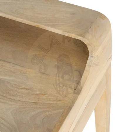 Escritorio en madera de mango tono teka con dos cajones y compartimentos abiertos 122x62x88cm - Ixia - 616588IX - foto-secundaria-5