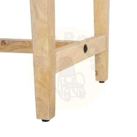 Escritorio en madera de mango tono teka con dos cajones y compartimentos abiertos 122x62x88cm - Ixia - 616588IX - foto-secundaria-6