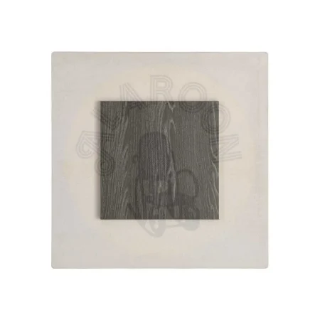 Tablero de mesa en piedra sinterizada imitación mármol Marquina alto brillo 70x70cm - Ixia - 616590IX - foto-secundaria-3