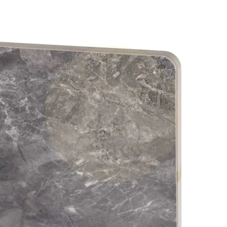 Tablero para mesa en piedra sinterizada imitación mármol Marquina acabado alto brillo 80x80cm - Ixia - 616593IX - foto-secundaria-2