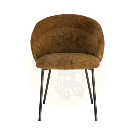 Silla contract marrón en tejido y metal 56.50x56x74.50cm - Ixia - 616625IX - foto-secundaria-6