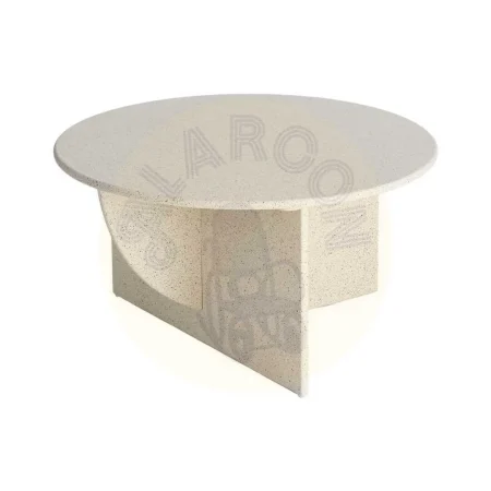 Mesa de centro blanca en DM 80x80x42cm - Ixia - 616759IX - foto-secundaria-4