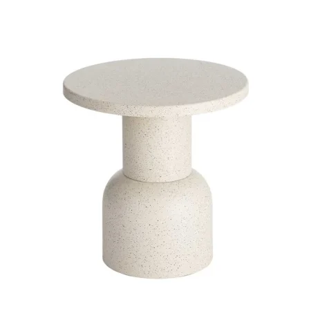 Mesita auxiliar blanca de metal 51x51x52cm - Ixia - 616763IX - foto-blanco