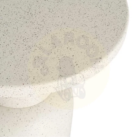 Mesita auxiliar blanca de metal 51x51x52cm - Ixia - 616763IX - foto-secundaria-1