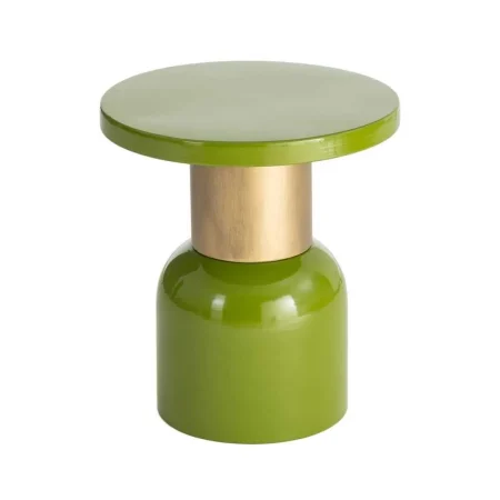 Mesita auxiliar verde de metal 40x40x43.50cm - Ixia - 616764IX - foto-blanco