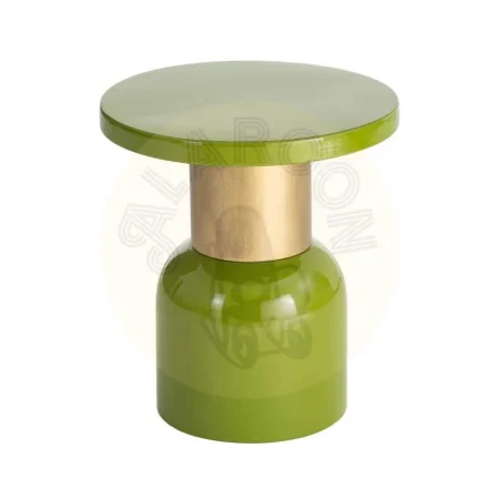 Mesita auxiliar verde de metal 40x40x43.50cm - Ixia - 616764IX - foto-secundaria-3