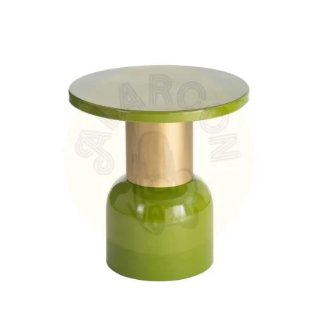 Mesita auxiliar verde de metal 51x51x52cm - Ixia - 616765IX - foto-secundaria-4