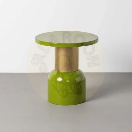 Mesita auxiliar verde de metal 51x51x52cm - Ixia - 616765IX - foto-secundaria-5