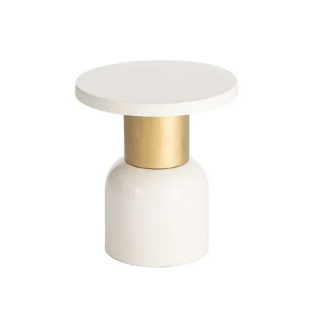 Mesita blanca de metal 40x40x43.50cm - Ixia - 616768IX - foto-blanco