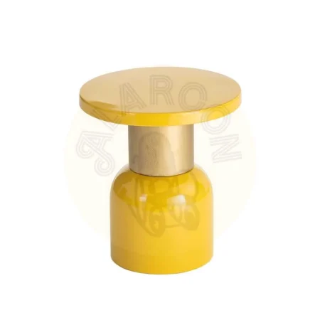 Mesita auxiliar mostaza de metal 40x40x43.50cm - Ixia - 616770IX - foto-secundaria-4
