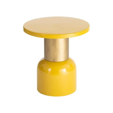 Mesita mostaza de metal 51x51x52cm - Ixia - 616771IX - foto-blanco