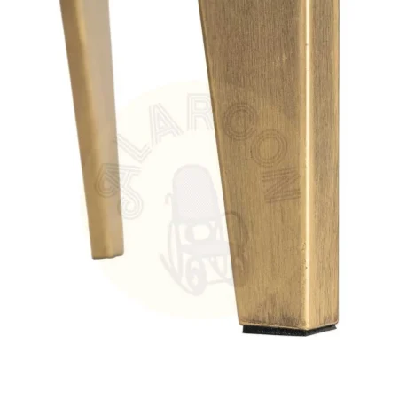 Mesa de centro oro viejo cristal templado y estructura metálica 79x79x37.50cm - Ixia - 616776IX - foto-secundaria-3