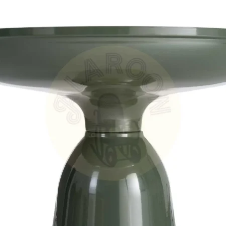 Mesita auxiliar verde de cristal templado y hierro 50x50x50.50cm - Ixia - 616777IX - foto-secundaria-1