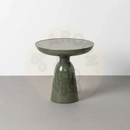 Mesita auxiliar verde de cristal templado y hierro 50x50x50.50cm - Ixia - 616777IX - foto-secundaria-5