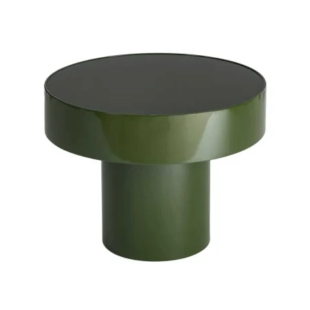 Mesita verde con cristal templado y estructura de hierro 60x60x46cm - Ixia - 616779IX - foto-blanco