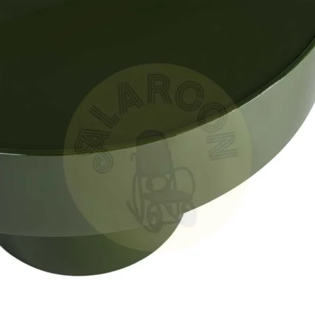 Mesita verde con cristal templado y estructura de hierro 60x60x46cm - Ixia - 616779IX - foto-secundaria-1
