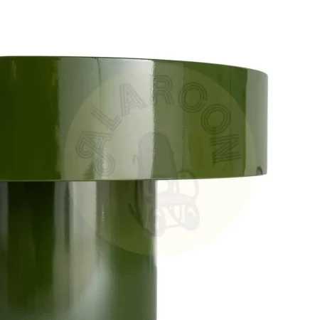 Mesita verde con cristal templado y estructura de hierro 60x60x46cm - Ixia - 616779IX - foto-secundaria-2