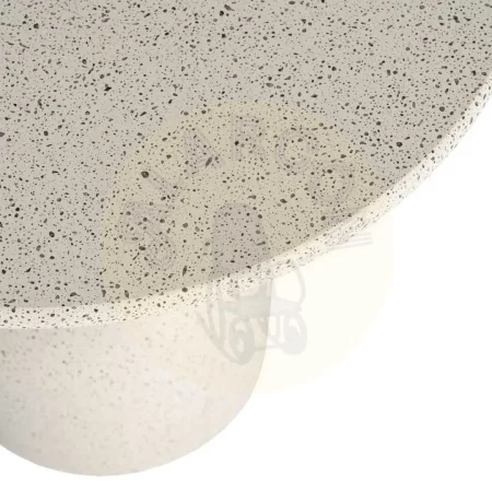 Mesita blanca en DM y metal 50x50x51.50cm - Ixia - 616783IX - foto-secundaria-1